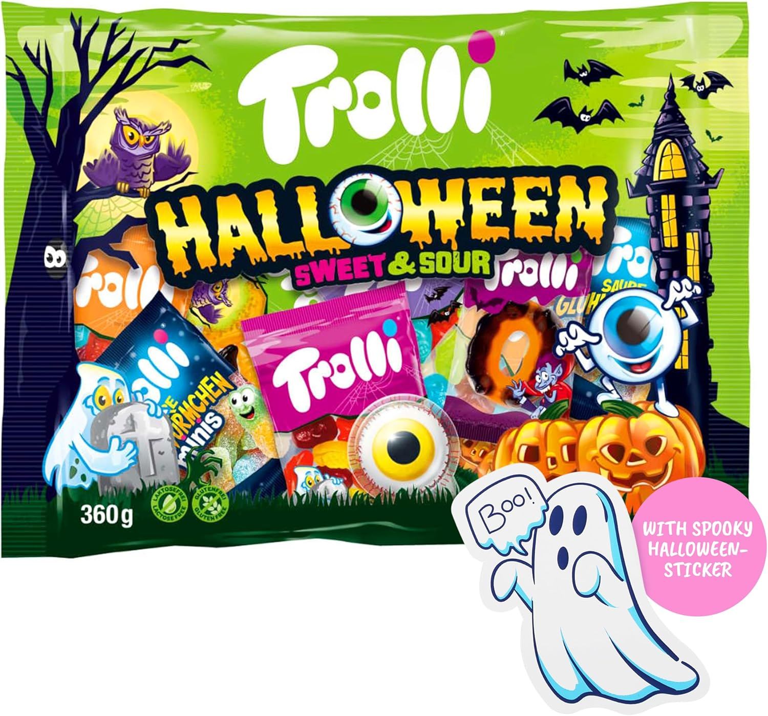 Product shot of Trolli Halloween sweet and sour mix